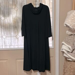 Landed end black Cowl neck long sleeve maxi dress